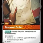 Disposal Order